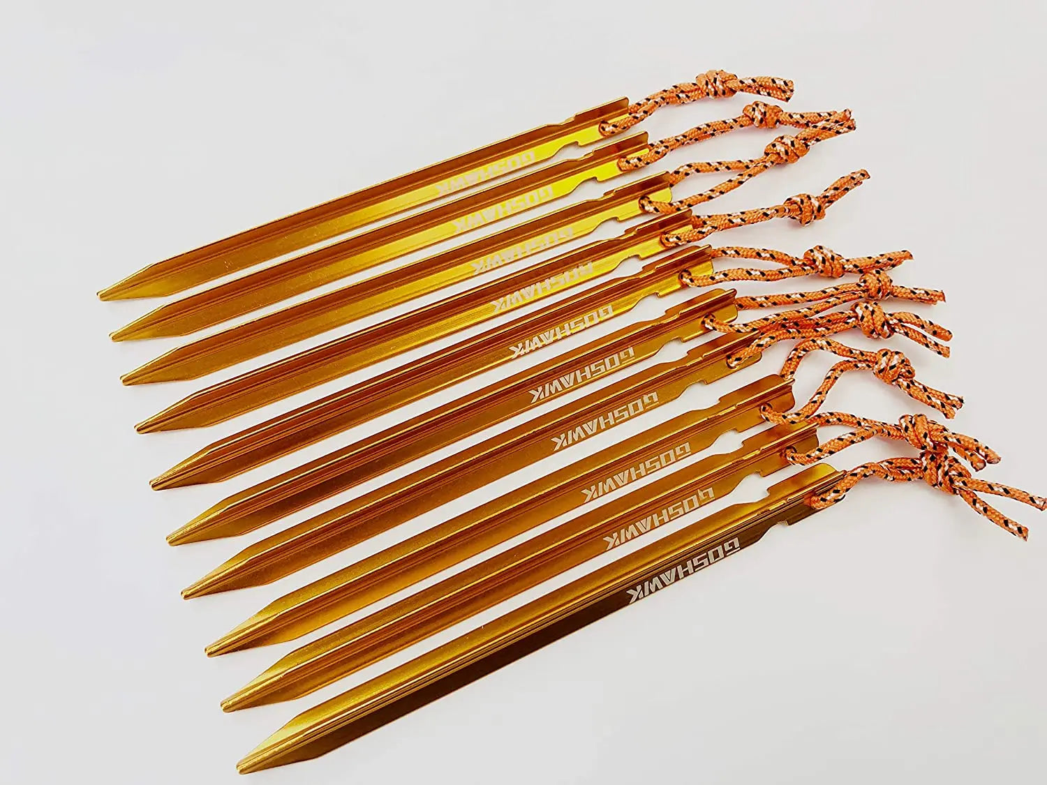 10Pcs 18cm Aluminum Alloy Outdoor Camping Trip Tent Peg Pattan Australia